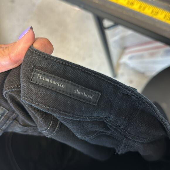 Citizens of Humanity Emannuelle Low Rise slim Boot Jeans black cropped size 27 - Picture 8 of 11